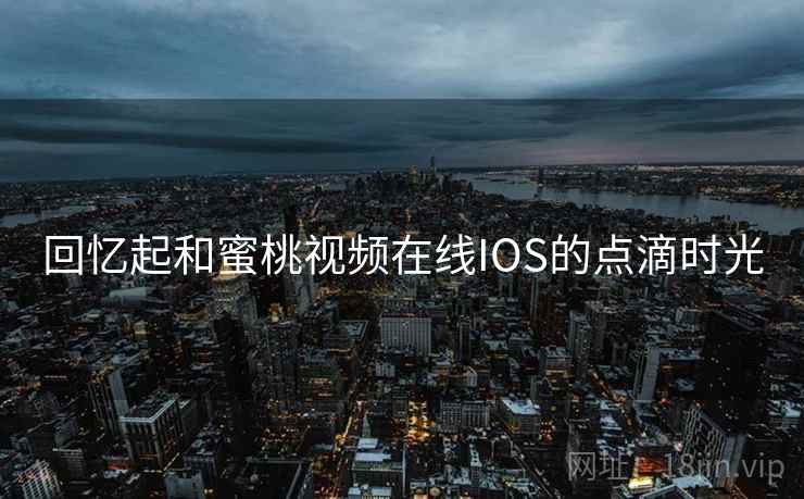 回忆起和蜜桃视频在线IOS的点滴时光